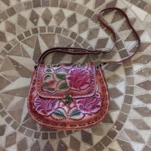 Colorful and Fun  Mexican Leather Purse